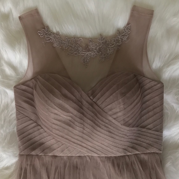 BHLDN Jenny Yoo Chloe Dress in Mink Grey - Picture 8 of 8